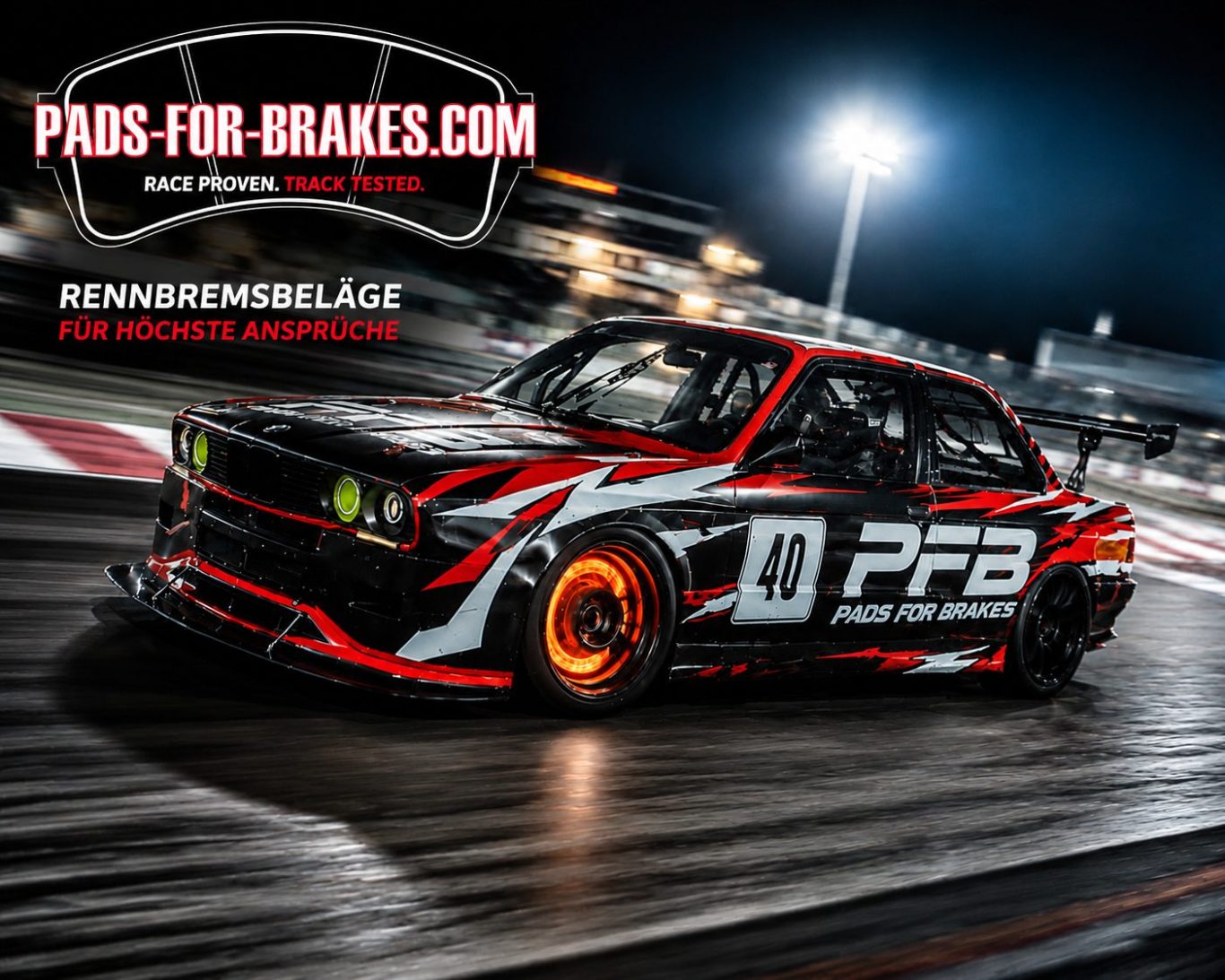 Pads-for-Brakes-Marken-Fahrzeug mit Logo